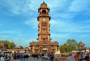beautiful clock tower at jodhpur